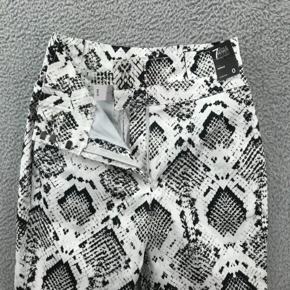 7TH AVE Design Studio NY&CO Womens Size 0 Snake Print Hi-Rise Ankle Pant NEW - Picture 4 of 16